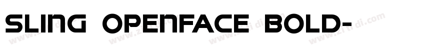 Sling Openface Bold字体转换